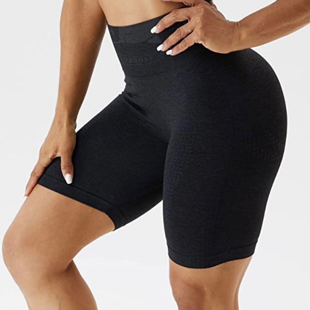 YEOREO Women High Waist Workout Yoga Gym Shorts